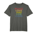 Peace Love And Low Carb T-Shirt - Unique Graphic for Adults - T-Shirt, Sweatshirt, Hoodie