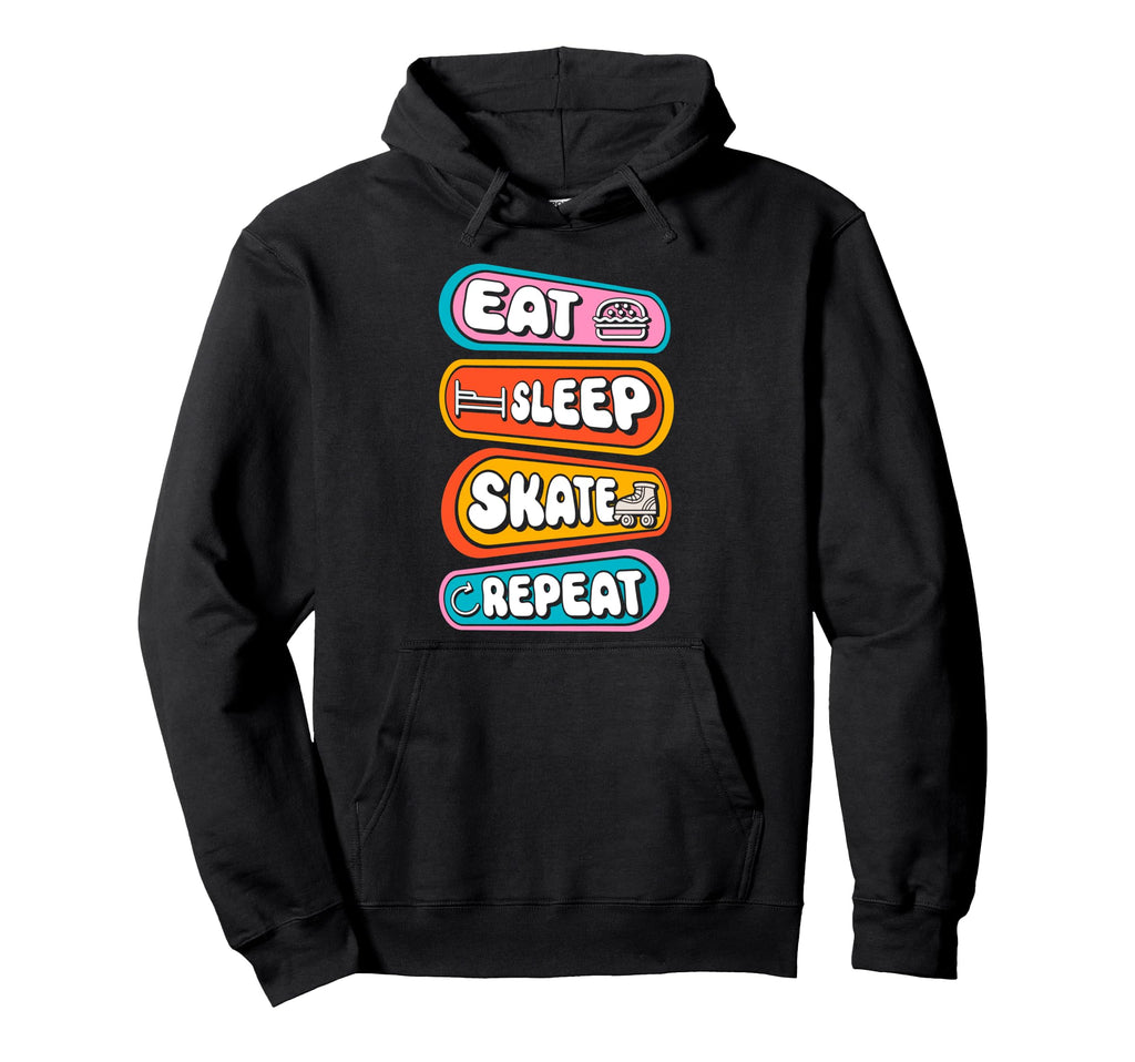 Roller Skating Skate 1970S Eat Hoodie - Casual Everyday Wear for Adults - T-Shirt, Sweatshirt, Hoodie