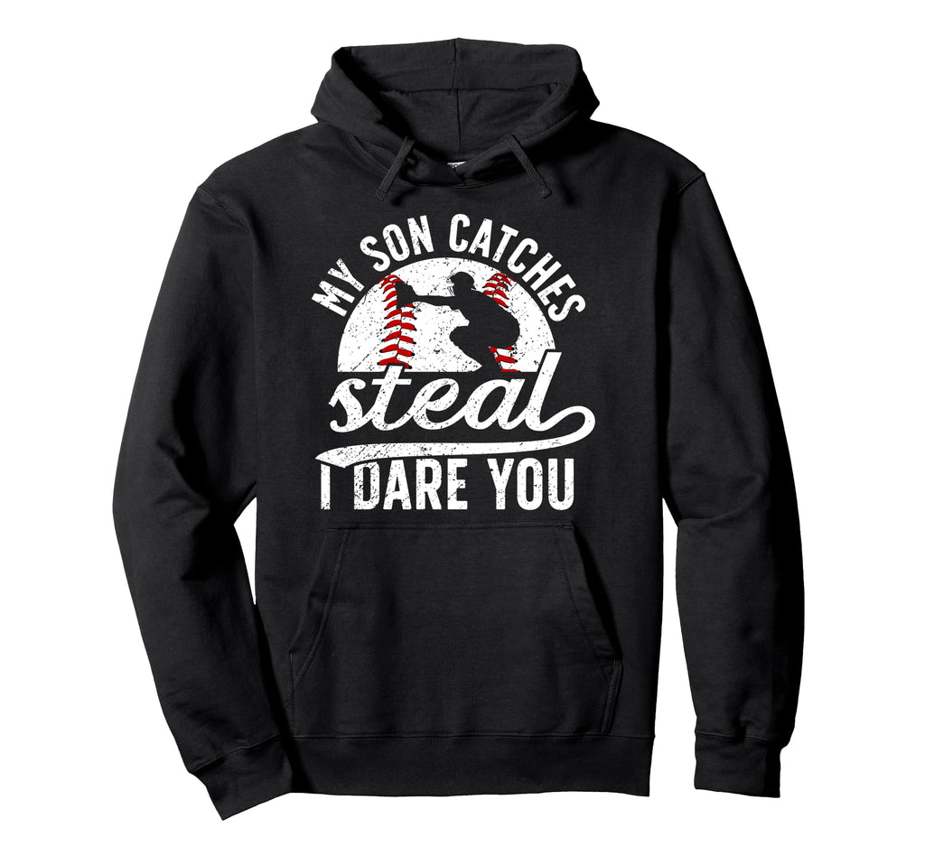Funny Baseball Catcher Mom Baseball Hoodie - Graphic Print for Adults - T-Shirt, Sweatshirt, Hoodie