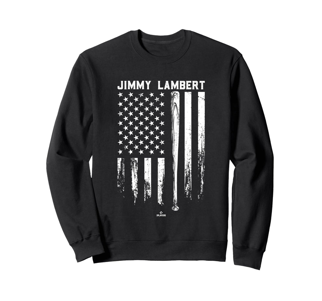Usa Flag Bat Jimmy Lambert Chicago Sweatshirt - Custom Art Print Unisex - T-Shirt, Sweatshirt, Hoodie
