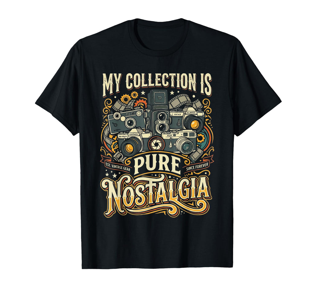 Camera Collector Photography T-Shirt - Custom Art Print for Adults - T-Shirt, Sweatshirt, Hoodie