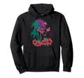 Vaporwave Aesthetic Flamingo Skeleton 80S Hoodie - Streetwear Style Unisex - T-Shirt, Sweatshirt, Hoodie