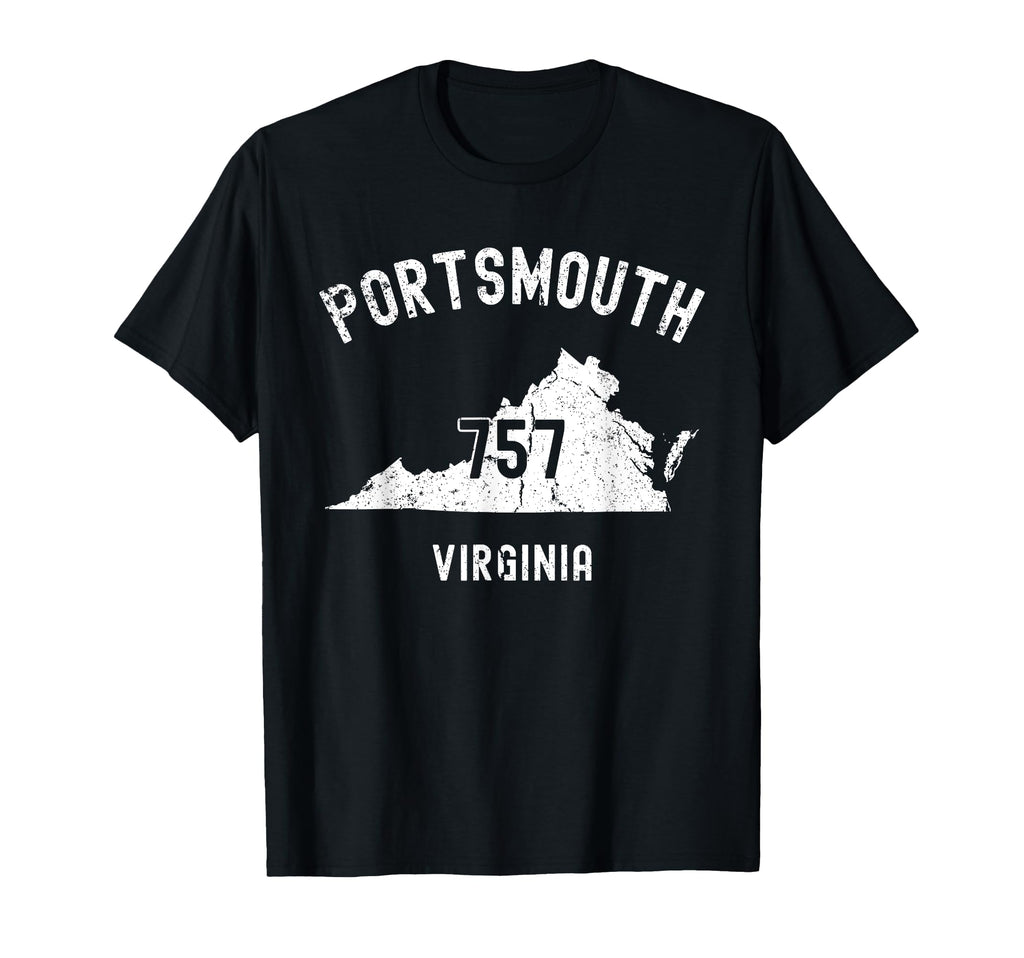 Portsmouth Virginia Va 757 Athletic T-Shirt - Graphic Print Men Women - T-Shirt, Sweatshirt, Hoodie