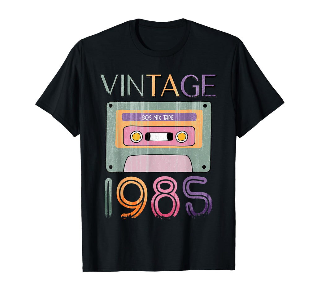 40Th Birthday 1985 Music Cassette Tape T-Shirt - Streetwear Style Unisex - T-Shirt, Sweatshirt, Hoodie