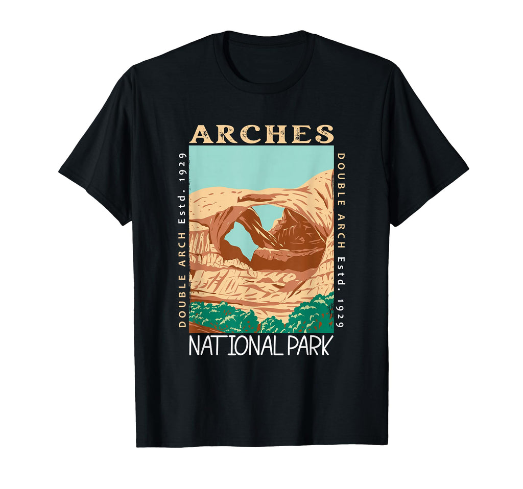 Arches National Park Double Arch Utah T-Shirt - Unique Graphic for Adults - T-Shirt, Sweatshirt, Hoodie