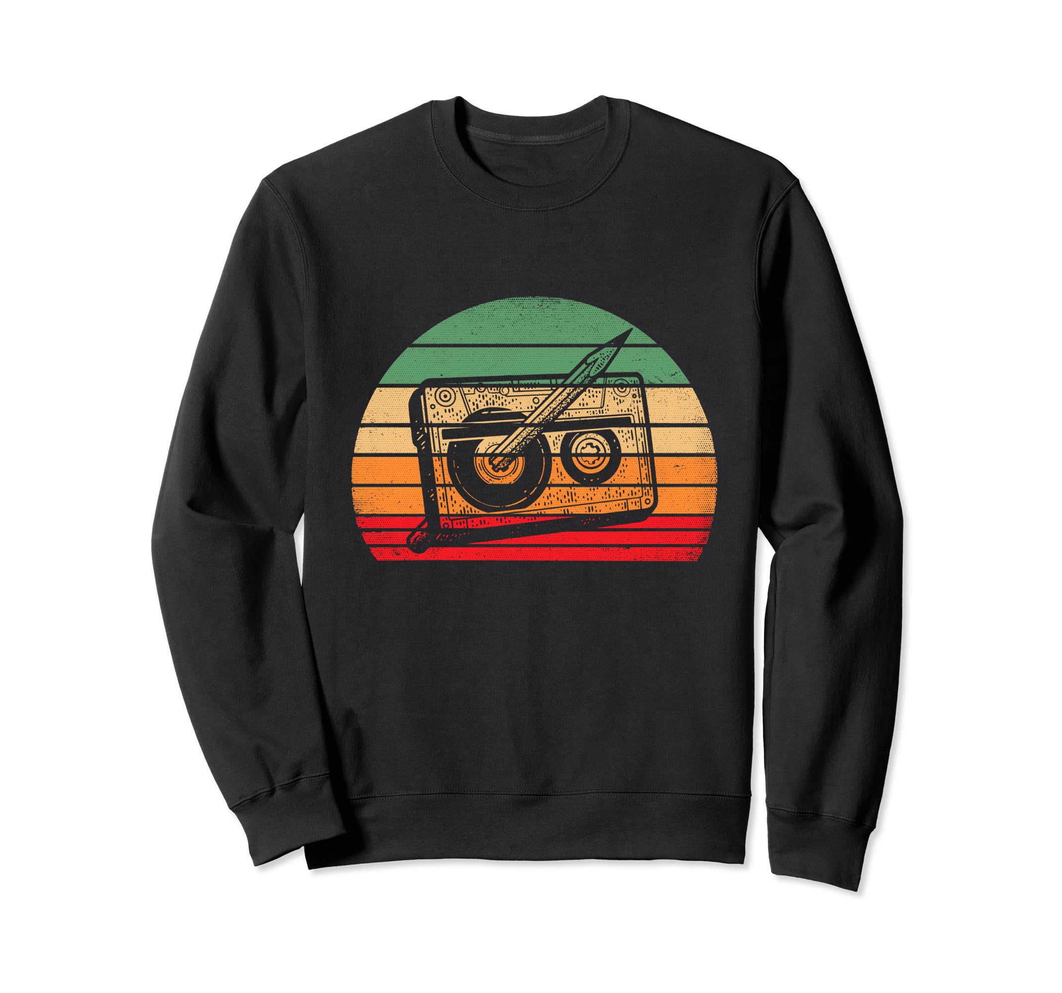Cassette Tape Pencil 60S 70S 80S Music Sweatshirt - Unique Graphic Unisex - T-Shirt, Sweatshirt, Hoodie