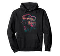 Gorilla Headphones Sunglasses Hoodie - Custom Art Print for Adults - T-Shirt, Sweatshirt, Hoodie