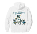 Busy Raising Baller Baseball Softball Hoodie - Aesthetic Graphic Men Women - T-Shirt, Sweatshirt, Hoodie