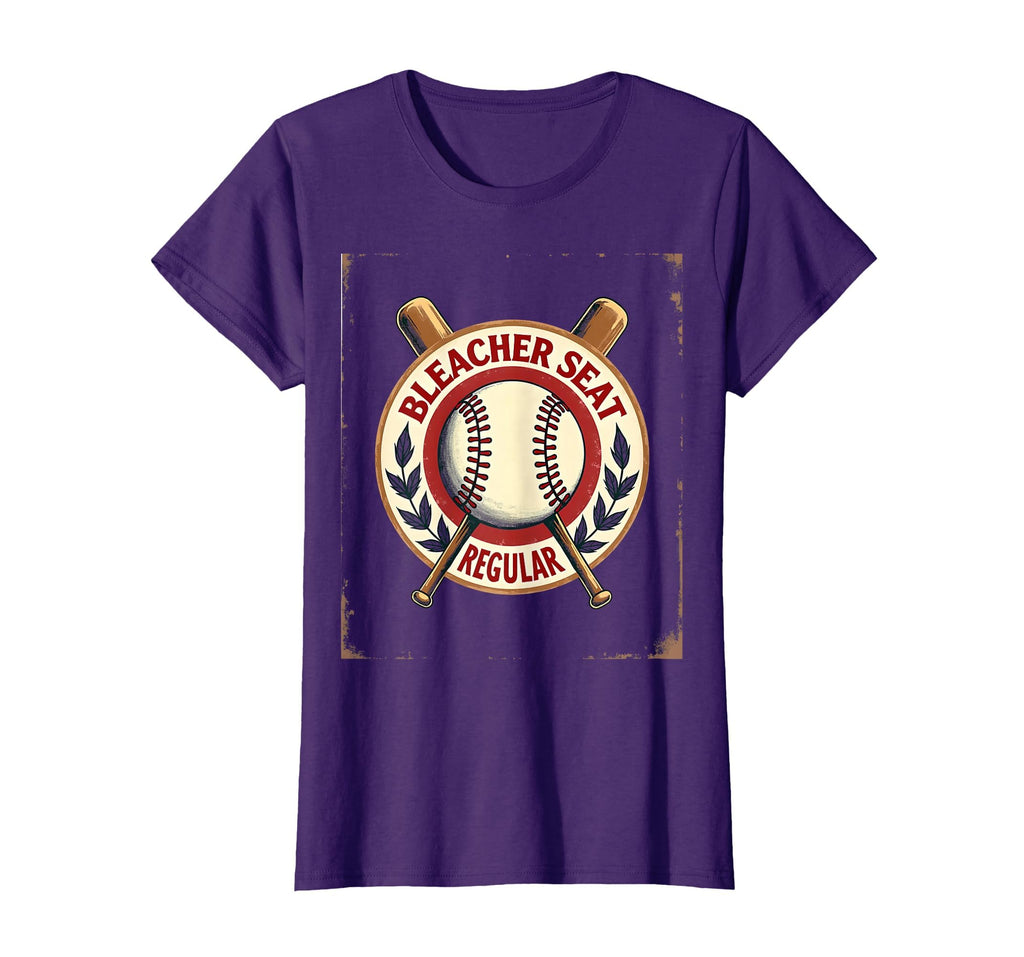 Bleacher Seat Regular Baseball Mom T-Shirt - Graphic Print Men Women - T-Shirt, Sweatshirt, Hoodie