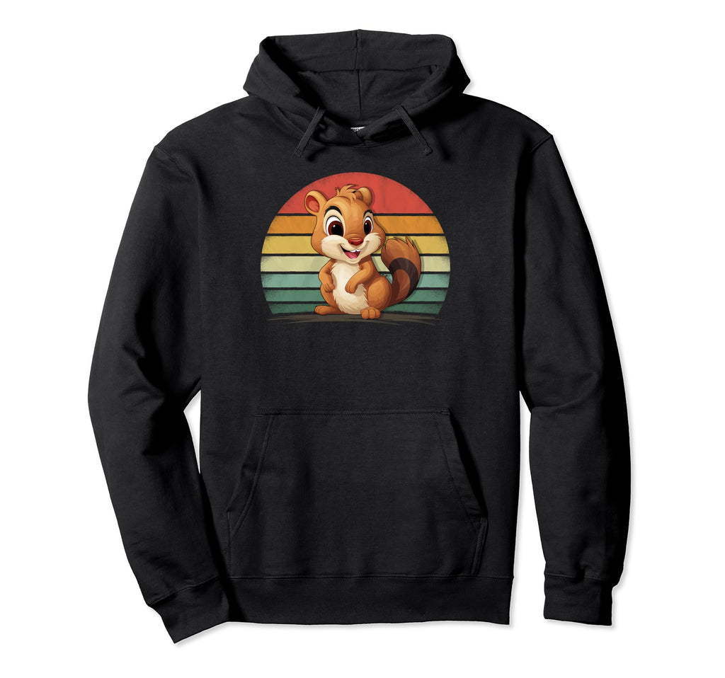 Chipmunk Lover Distressed Chipmunk Hoodie - Custom Art Print for Adults - T-Shirt, Sweatshirt, Hoodie