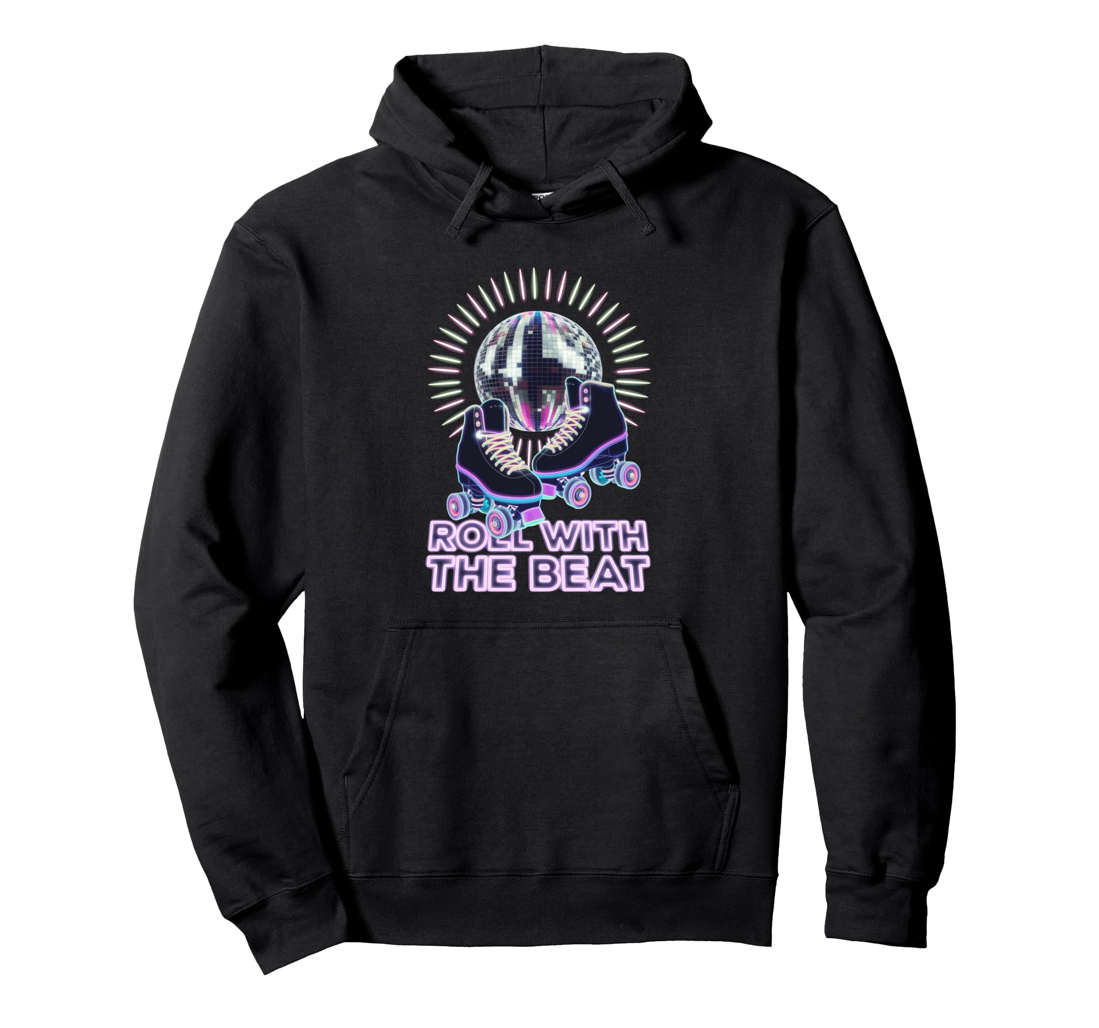 Rollerskates Funny 80S Roller Disco Hoodie - Custom Art Print Men Women - T-Shirt, Sweatshirt, Hoodie