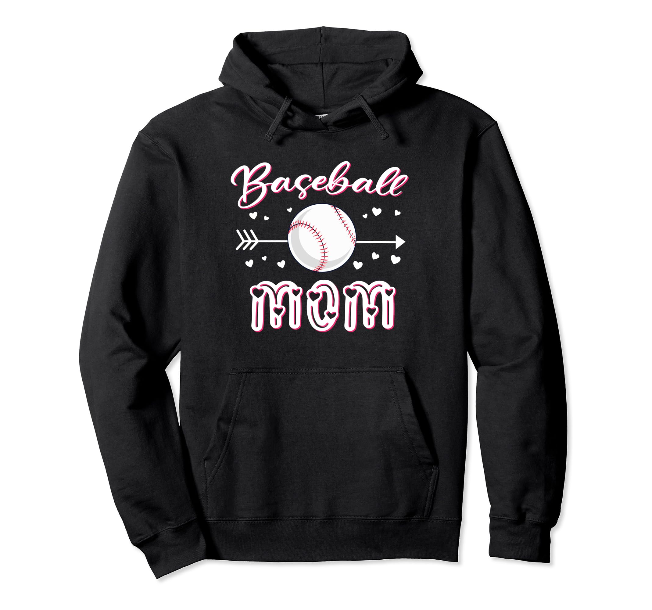 Baseball Mom Baseball Sport Lover Hoodie - Novelty Apparel for Adults - T-Shirt, Sweatshirt, Hoodie