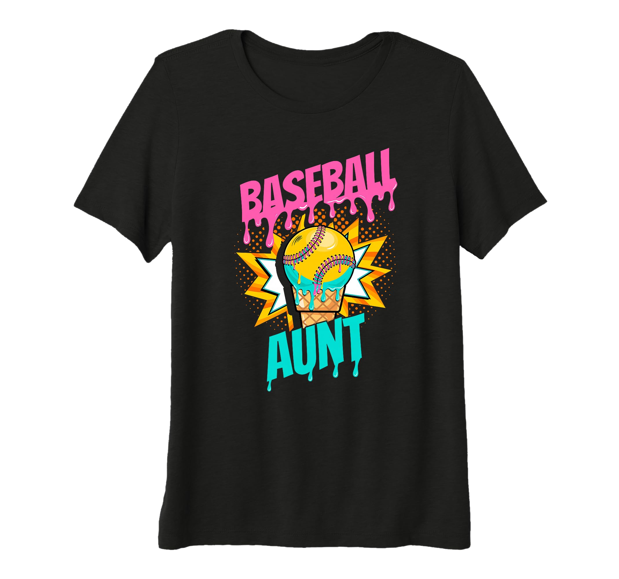 Womens Baseball Aunt Tri Blend T-Shirt - Streetwear Style for Adults - T-Shirt, Sweatshirt, Hoodie