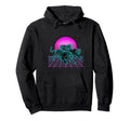 Three Running Tigers Retrowave Hoodie - Casual Everyday Wear Men Women - T-Shirt, Sweatshirt, Hoodie