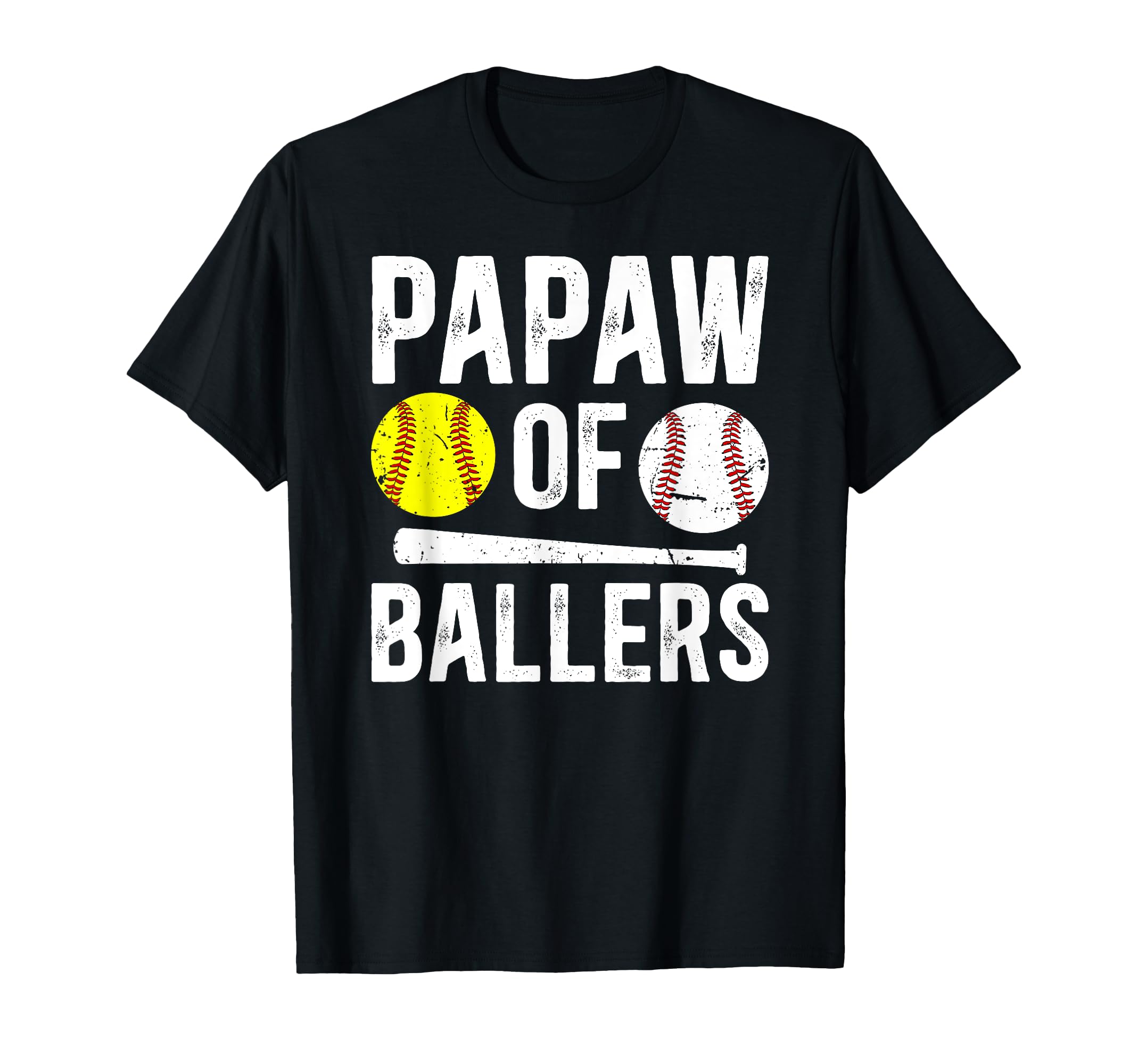 Papaw Ballers Proud Baseball Softball T-Shirt - Trendy Graphic for Adults - T-Shirt, Sweatshirt, Hoodie