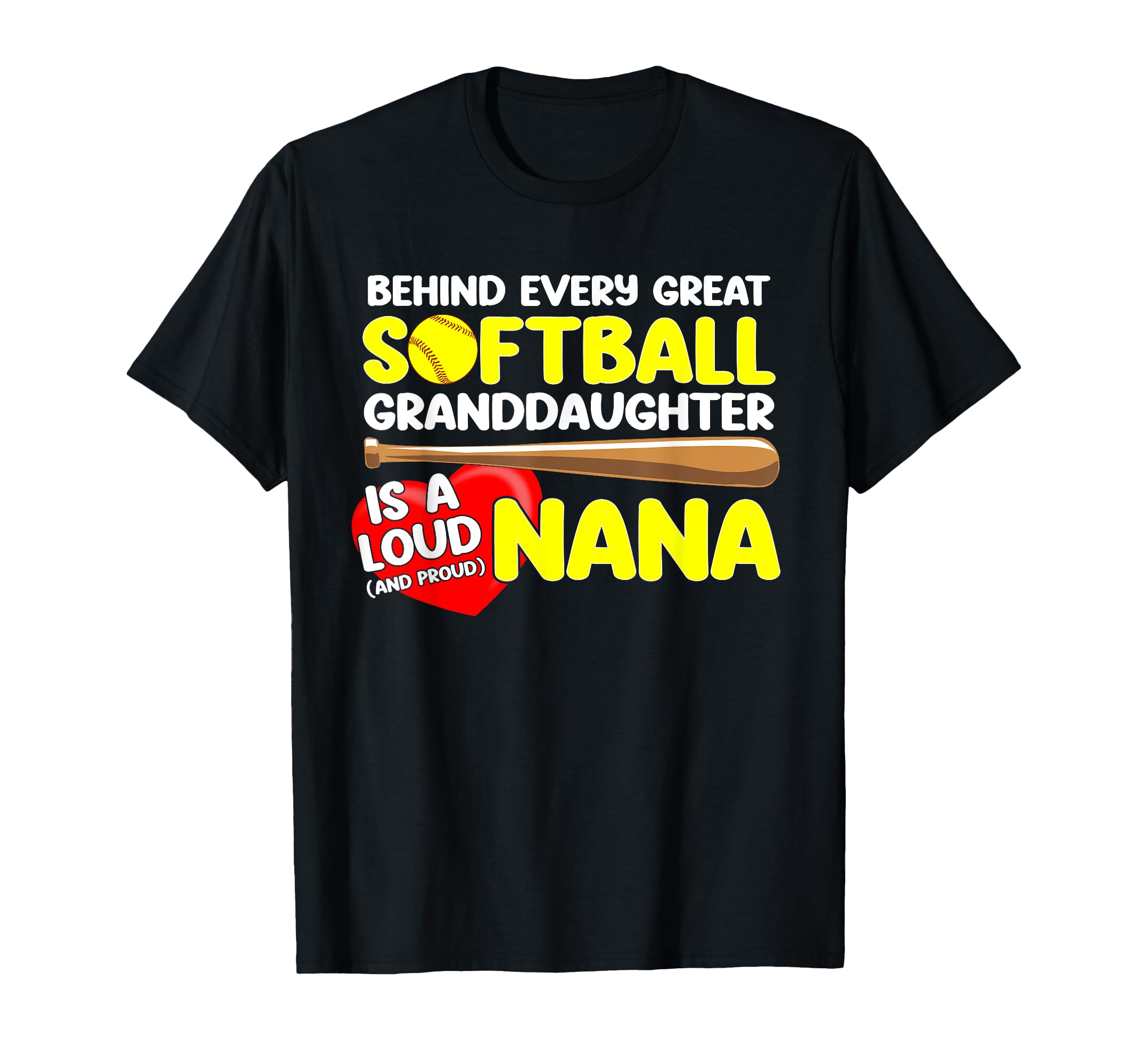 Behind Every Great Softball T-Shirt - Streetwear Style Unisex - T-Shirt, Sweatshirt, Hoodie