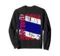 Thailand Flag Distressed Thailand Sweatshirt - Fun Novelty Design Men Women - T-Shirt, Sweatshirt, Hoodie