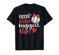 Little Sister Biggest Fan Baseball T-Shirt - Novelty Apparel Men Women - T-Shirt, Sweatshirt, Hoodie