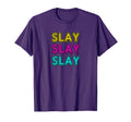 80S Neon Sign Slay Slay Slay T-Shirt - Minimalist Print for Adults - T-Shirt, Sweatshirt, Hoodie