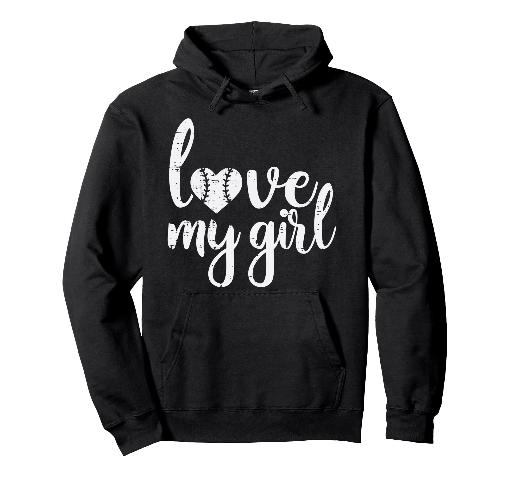 Love My Baseball Heart Mom Dad Hoodie - Aesthetic Graphic Men Women - T-Shirt, Sweatshirt, Hoodie
