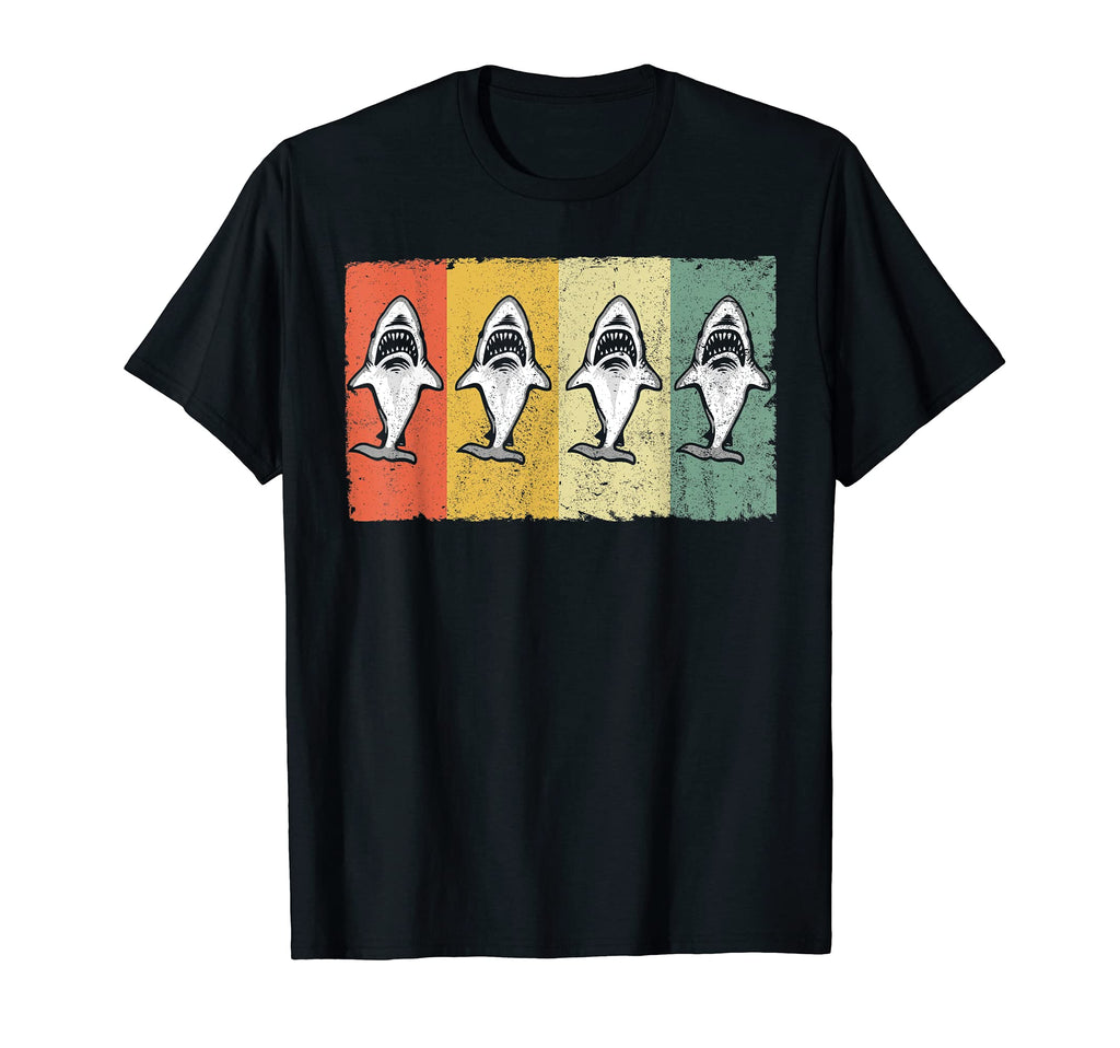 Distressed Great White Shark Novelty T-Shirt - Novelty Apparel Men Women - T-Shirt, Sweatshirt, Hoodie