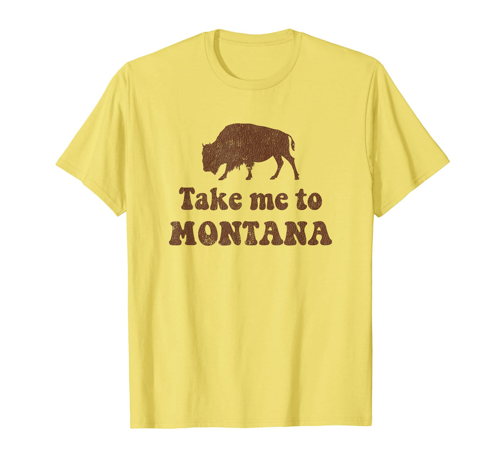 Montana Distressed Bison T-Shirt - Graphic Print for Adults - T-Shirt, Sweatshirt, Hoodie