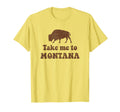 Montana Distressed Bison T-Shirt - Graphic Print for Adults - T-Shirt, Sweatshirt, Hoodie