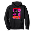 Vaporwave Aesthetic Car Purple Vibe Hoodie - Minimalist Print for Adults - T-Shirt, Sweatshirt, Hoodie