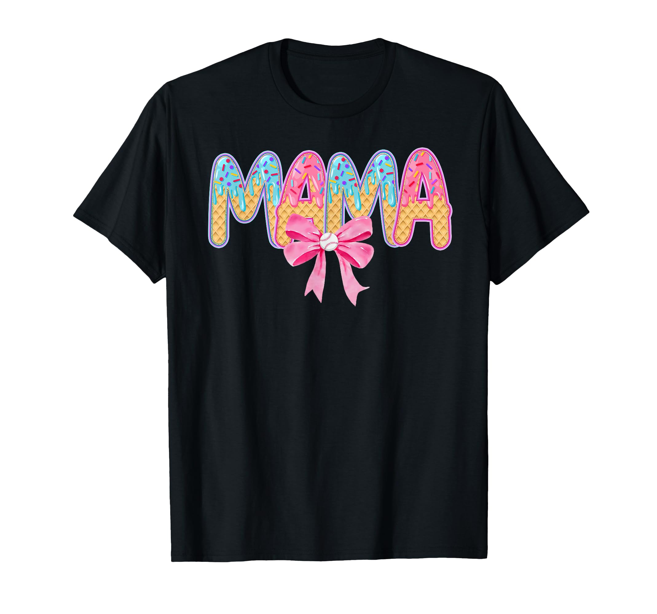 Baseball Mama Drip Bow Baseball Ice T-Shirt - Streetwear Style Unisex - T-Shirt, Sweatshirt, Hoodie