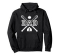 Baseball Dad Softball Dad 2 Jersey Hoodie - Graphic Print for Adults - T-Shirt, Sweatshirt, Hoodie