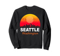Seattle Washington State Usa Sweatshirt - Aesthetic Graphic for Adults - T-Shirt, Sweatshirt, Hoodie