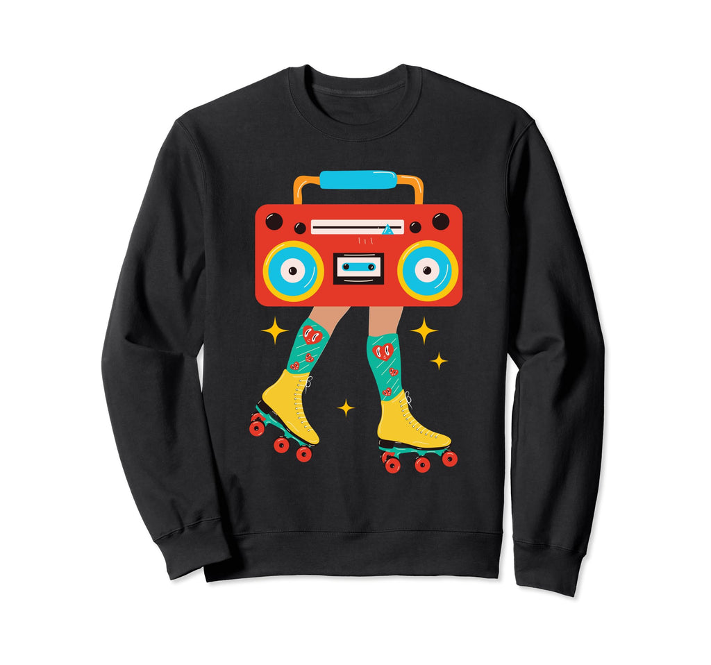 Rollerskates Funny 80S 90S Roller Sweatshirt - Novelty Apparel Men Women - T-Shirt, Sweatshirt, Hoodie