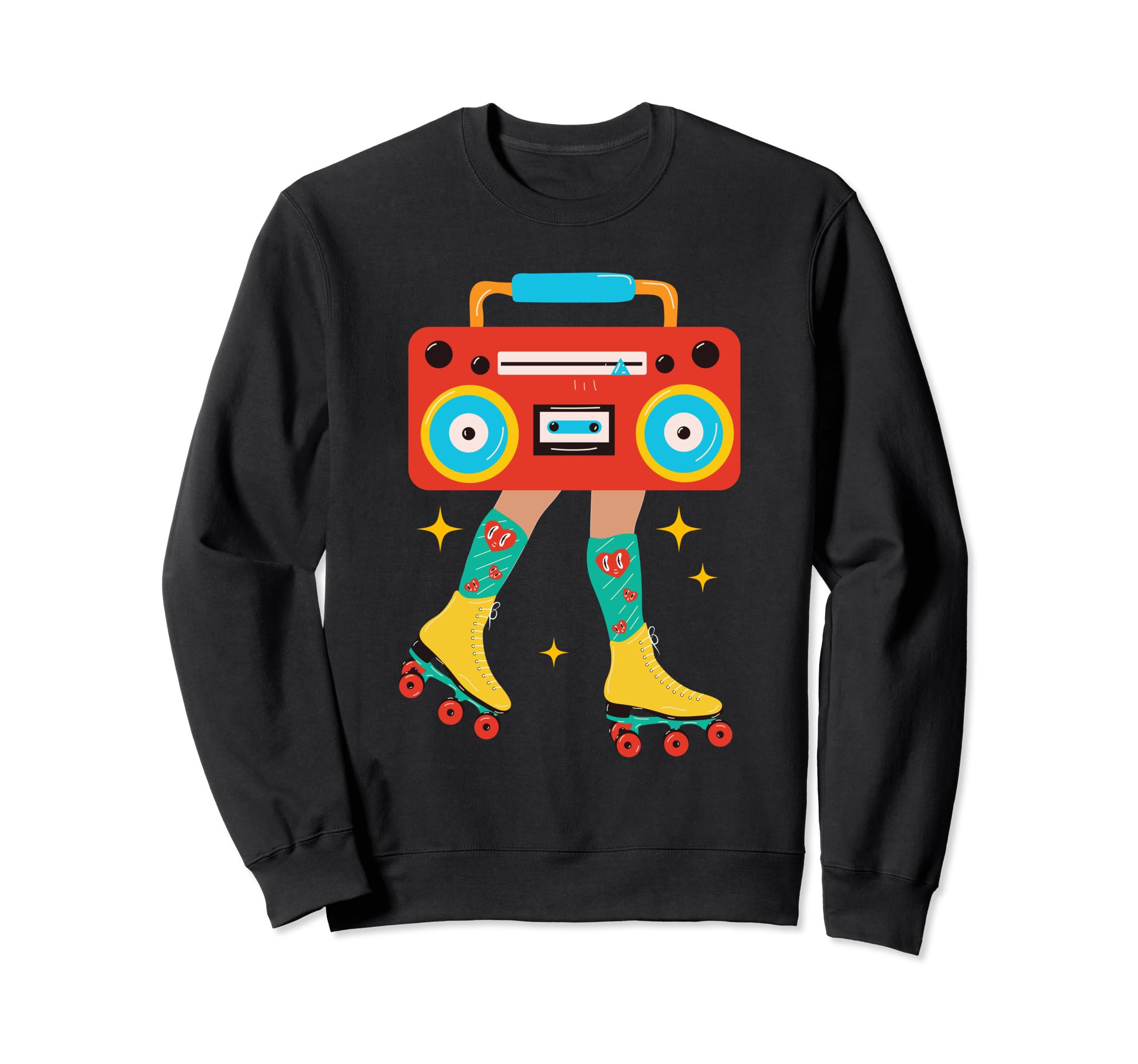 Rollerskates Funny 80S 90S Roller Sweatshirt - Novelty Apparel Men Women - T-Shirt, Sweatshirt, Hoodie