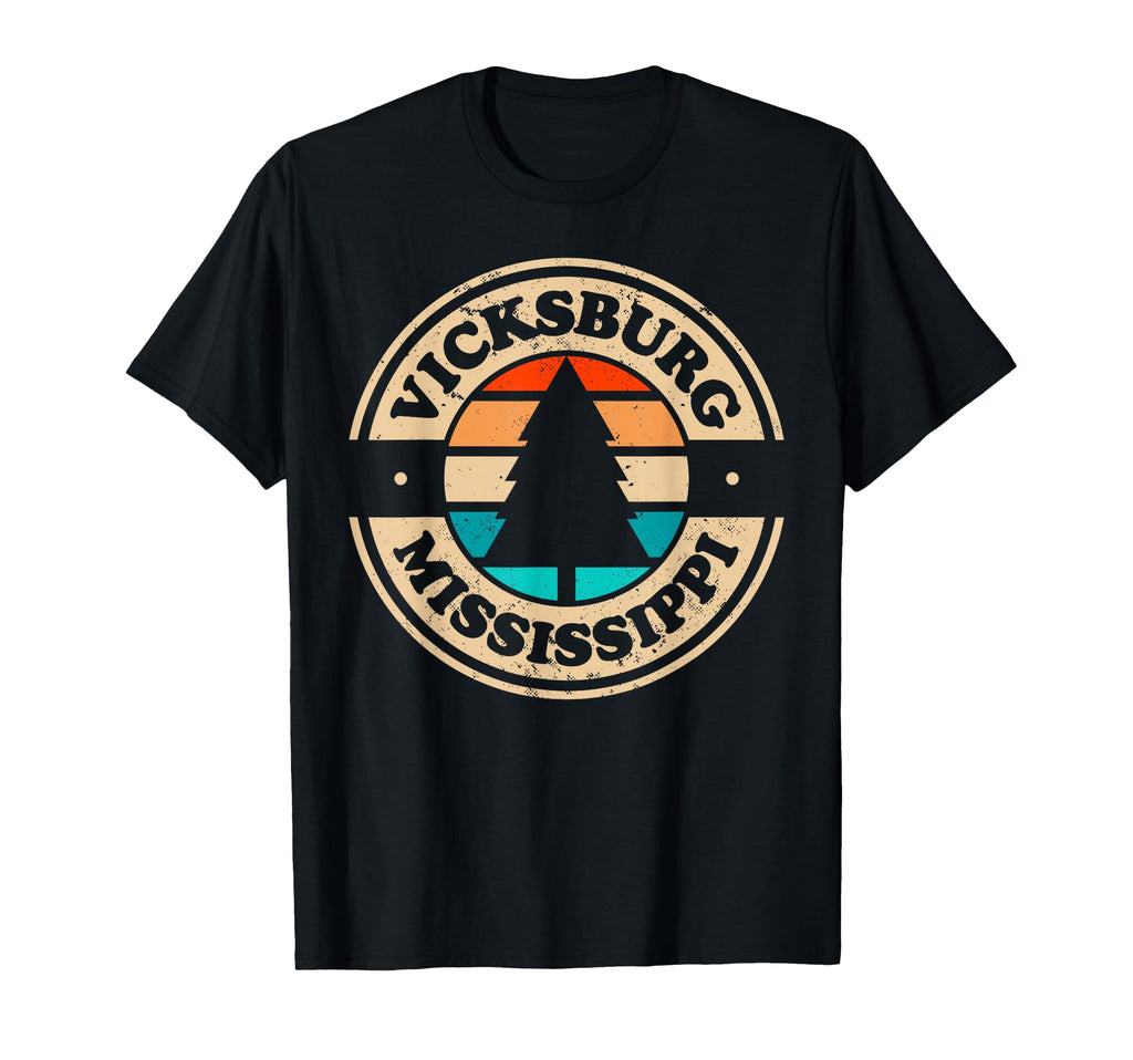 Vicksburg Mississippi Ms 70S 80S T-Shirt - Novelty Apparel Unisex - T-Shirt, Sweatshirt, Hoodie