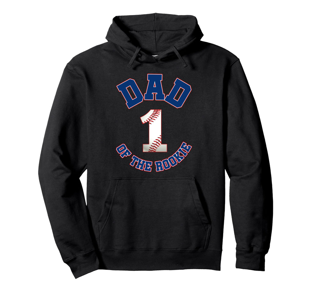 Dad Rookie 1St Birthday Baseball Hoodie - Casual Everyday Wear for Adults - T-Shirt, Sweatshirt, Hoodie