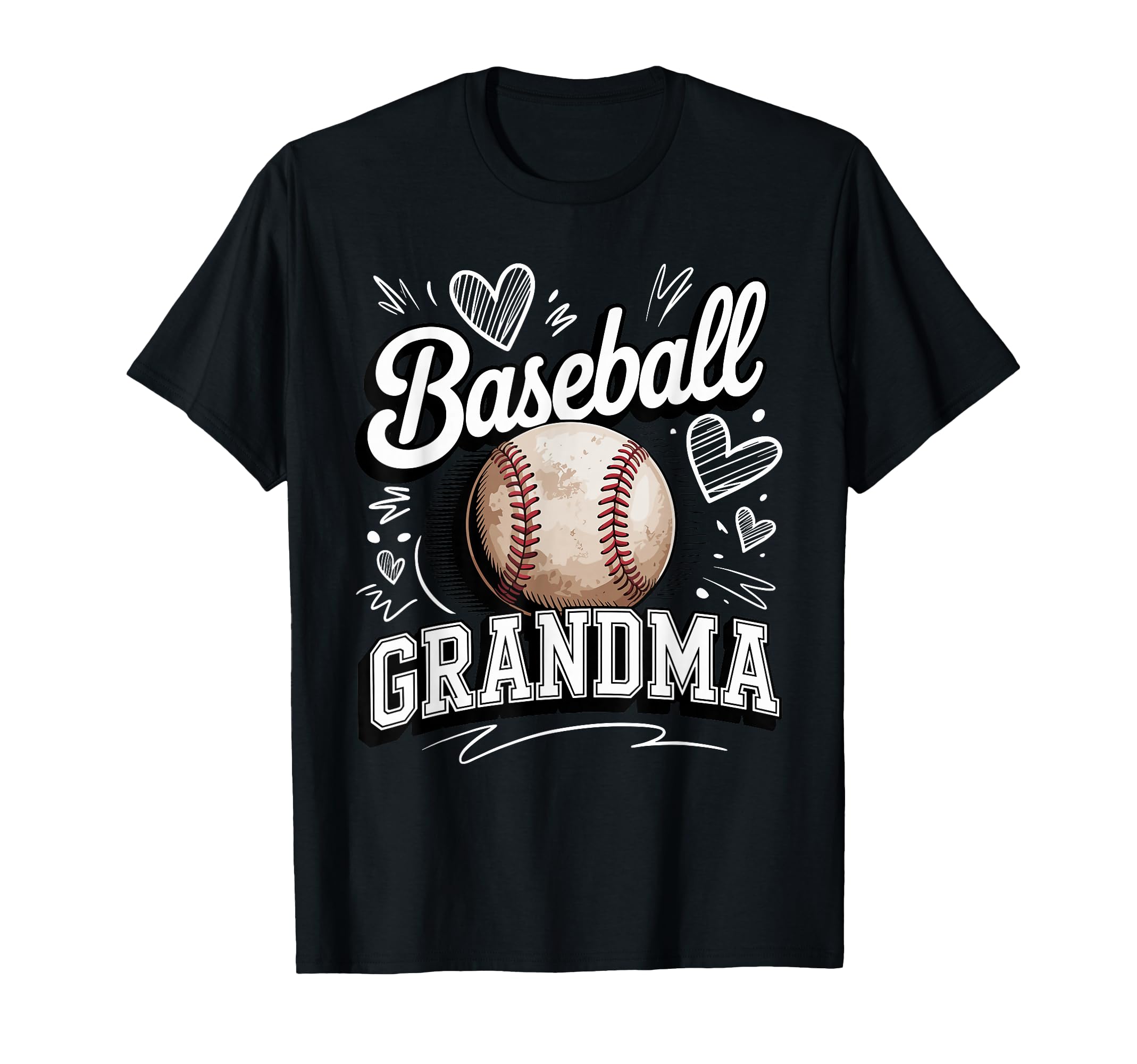 Baseball Grandma Proud Senior T-Shirt - Aesthetic Graphic for Adults - T-Shirt, Sweatshirt, Hoodie