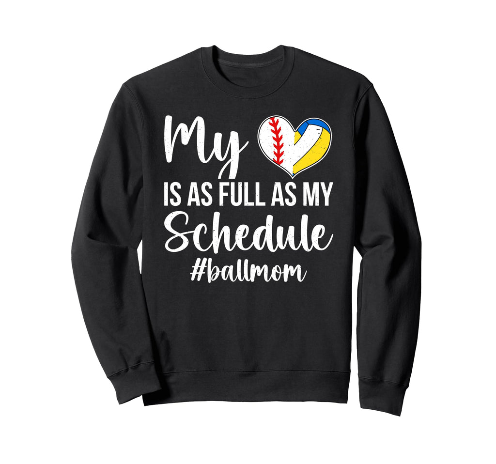 Ball Mom Proud Volleyball Baseball Sweatshirt - Unique Graphic for Adults - T-Shirt, Sweatshirt, Hoodie