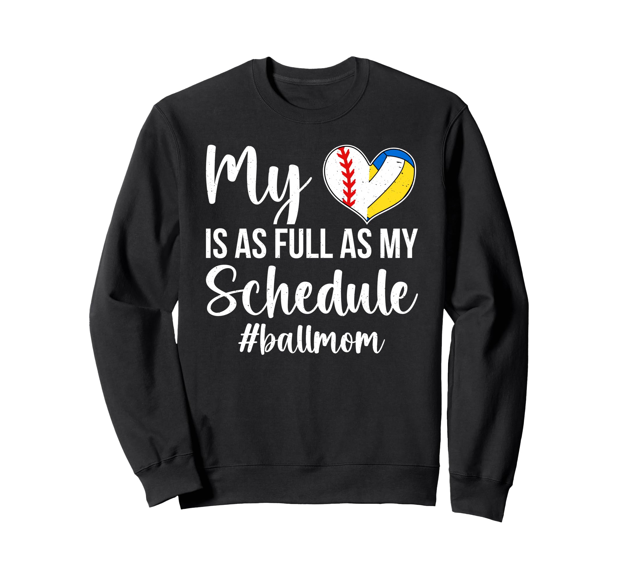 Ball Mom Proud Volleyball Baseball Sweatshirt - Unique Graphic for Adults - T-Shirt, Sweatshirt, Hoodie