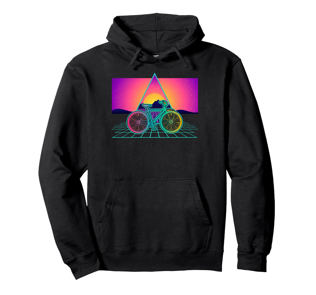 Aesthetic Vaporwave Cyclist Biker Hoodie - Streetwear Style for Adults - T-Shirt, Sweatshirt, Hoodie