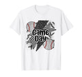 Game Day Baseball Checkered Baseball T-Shirt - Novelty Apparel for Adults - T-Shirt, Sweatshirt, Hoodie