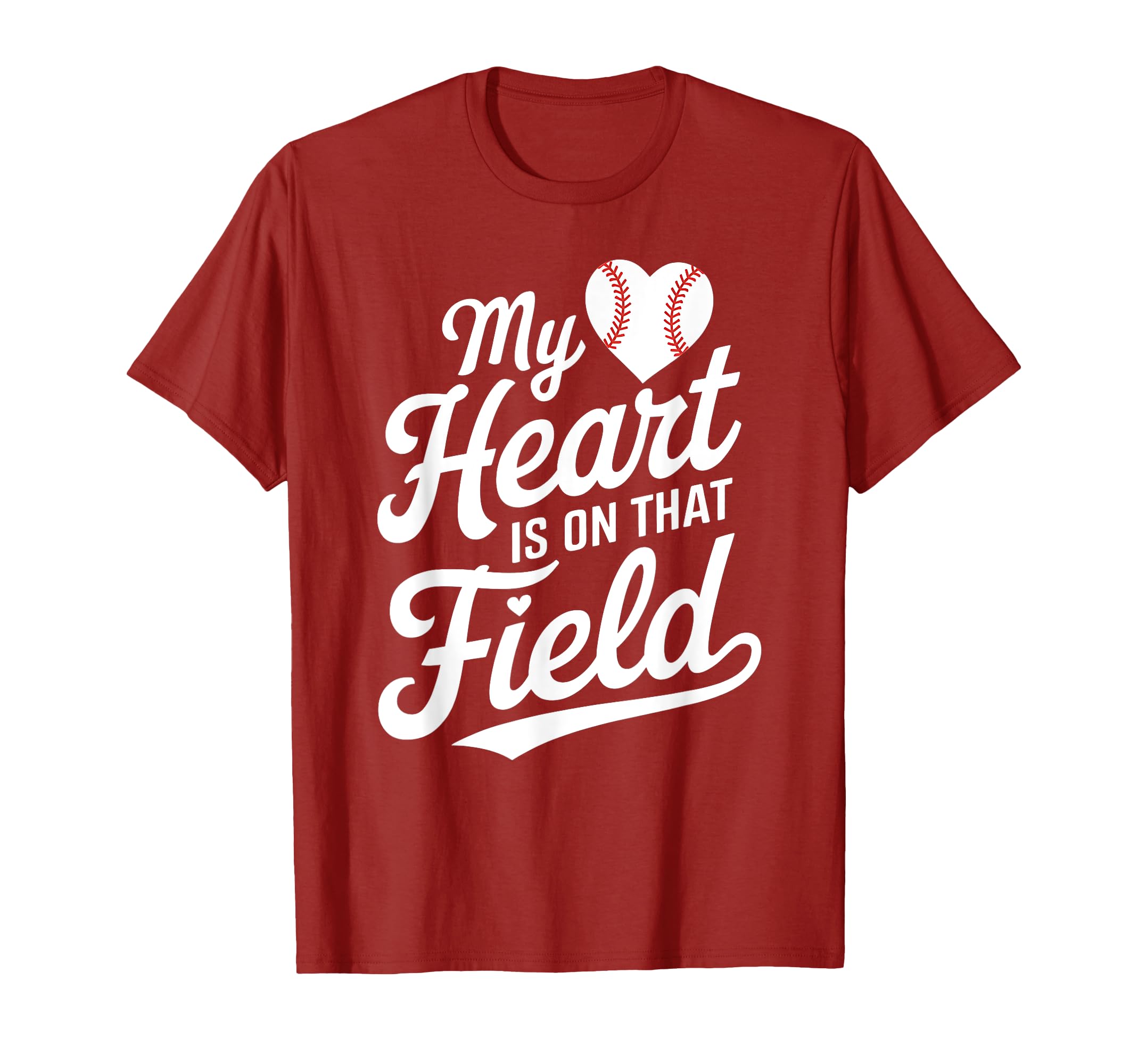 My Heart Is That Field Baseball Mom T-Shirt - Streetwear Style Unisex - T-Shirt, Sweatshirt, Hoodie