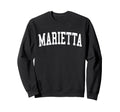 Marietta Oh Distressed White Sweatshirt - Casual Everyday Wear Men Women - T-Shirt, Sweatshirt, Hoodie
