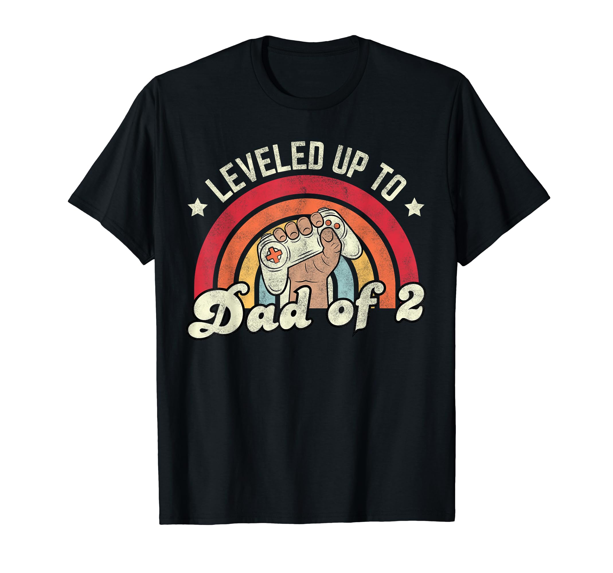 Leveled Up To Dad 2 Daddy Again Gamer T-Shirt - Trendy Graphic Unisex - T-Shirt, Sweatshirt, Hoodie