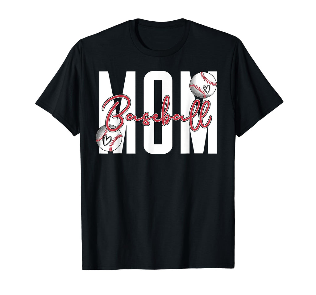 Baseball Mom Letter Mama Mothers Day T-Shirt - Trendy Graphic Unisex - T-Shirt, Sweatshirt, Hoodie