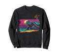 Turtle Vaporwave Aesthetic Synthwave Sweatshirt - Minimalist Print Unisex - T-Shirt, Sweatshirt, Hoodie