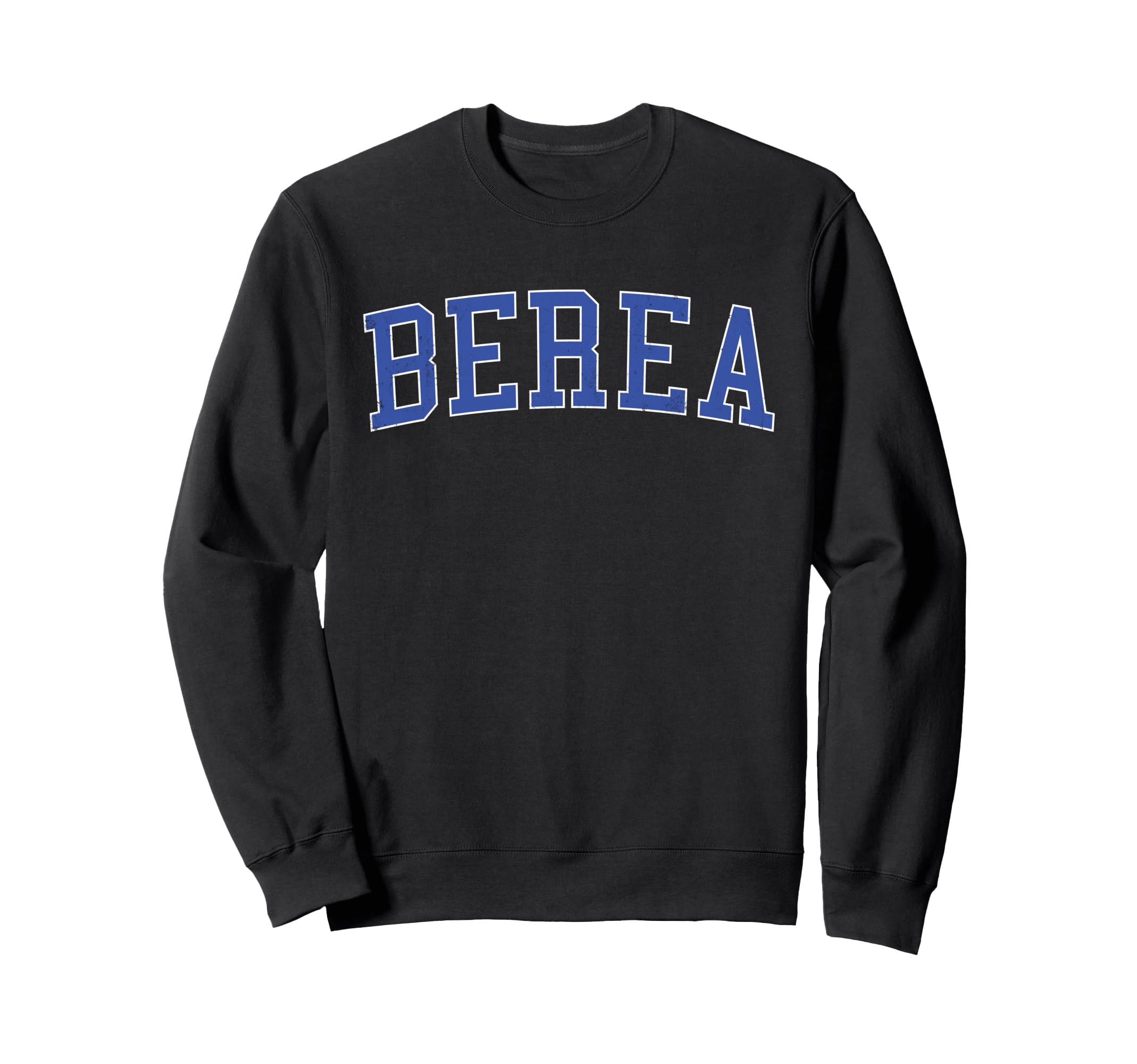 Berea Sc Distressed Blue Varsity Sweatshirt - Custom Art Print for Adults - T-Shirt, Sweatshirt, Hoodie