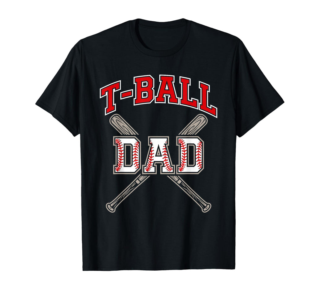 Groovy T Ball Dad Father Happy T-Shirt - Minimalist Print Men Women - T-Shirt, Sweatshirt, Hoodie