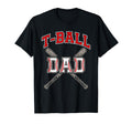Groovy T Ball Dad Father Happy T-Shirt - Minimalist Print Men Women - T-Shirt, Sweatshirt, Hoodie