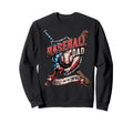 Patriotic Baseball Dad Built Swing Sweatshirt - Aesthetic Graphic Unisex - T-Shirt, Sweatshirt, Hoodie