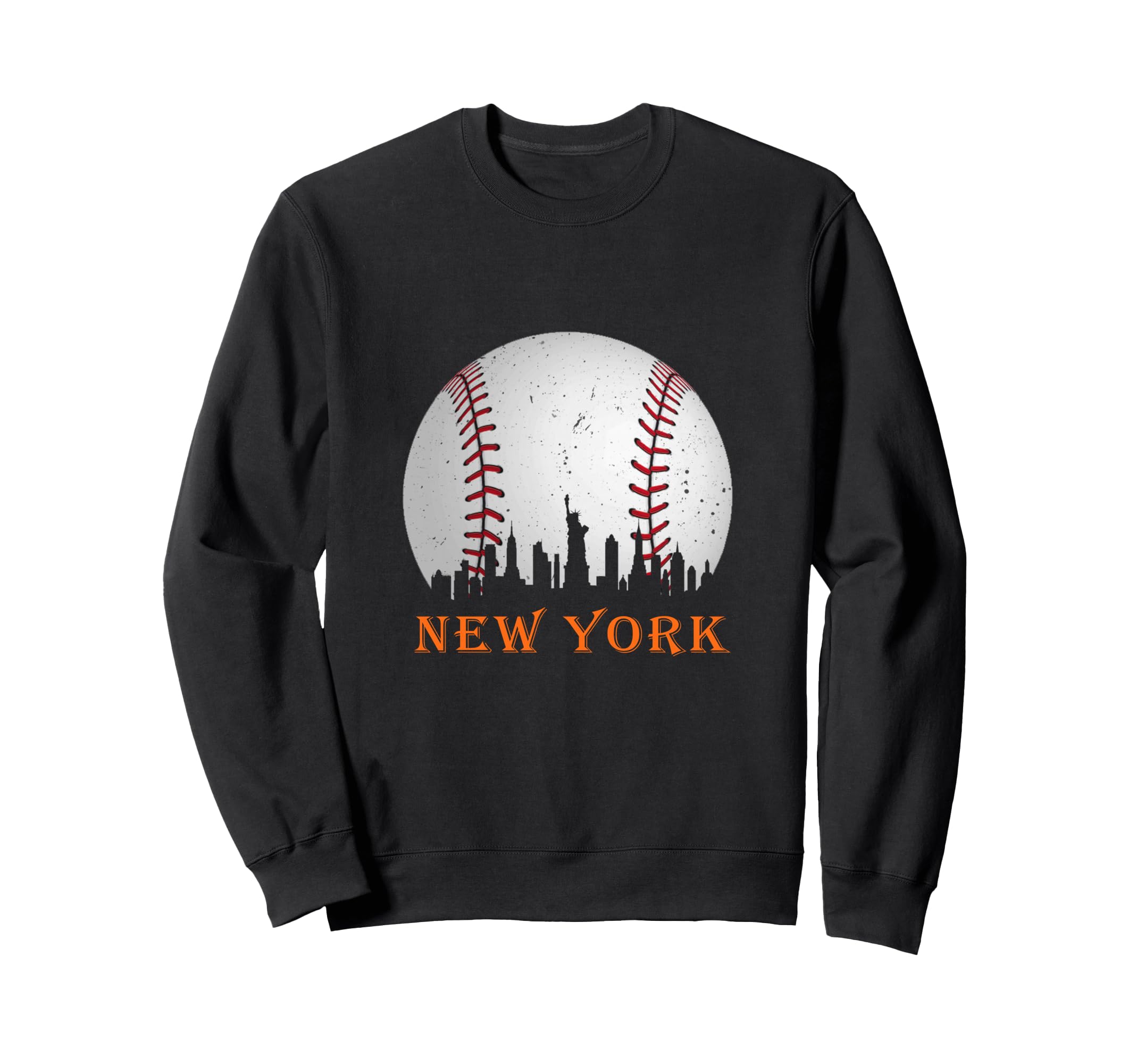 New York Ny Skyline Baseball Met Sweatshirt - Graphic Print Men Women - T-Shirt, Sweatshirt, Hoodie